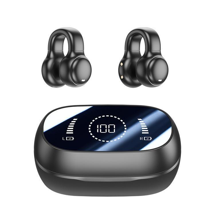 ワイヤレスイヤホン bluetooth5.4 イヤーカフ型 iphone15 ブルートゥース 片耳 両耳 残量表示 音量調整 iPhone/Android ヘッドホン 小型 軽量 高音質 左右分離 |  | 01