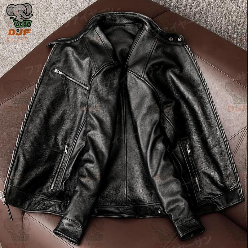 ライダース ジャケット 牛革 メンズ 本革 スジャケット トラッカージャケット バイカージャケット ピーコート 皮ジャケット ショットコート コート 立て襟 秋冬 |  | 12