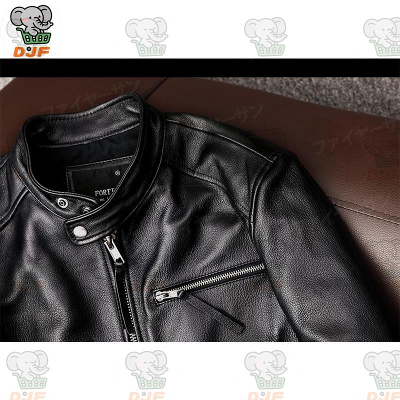 ライダース ジャケット 牛革 メンズ 本革 スジャケット トラッカージャケット バイカージャケット ピーコート 皮ジャケット ショットコート コート 立て襟 秋冬 |  | 15