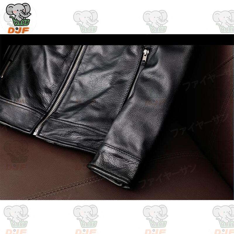 ライダース ジャケット 牛革 メンズ 本革 スジャケット トラッカージャケット バイカージャケット ピーコート 皮ジャケット ショットコート コート 立て襟 秋冬 |  | 02