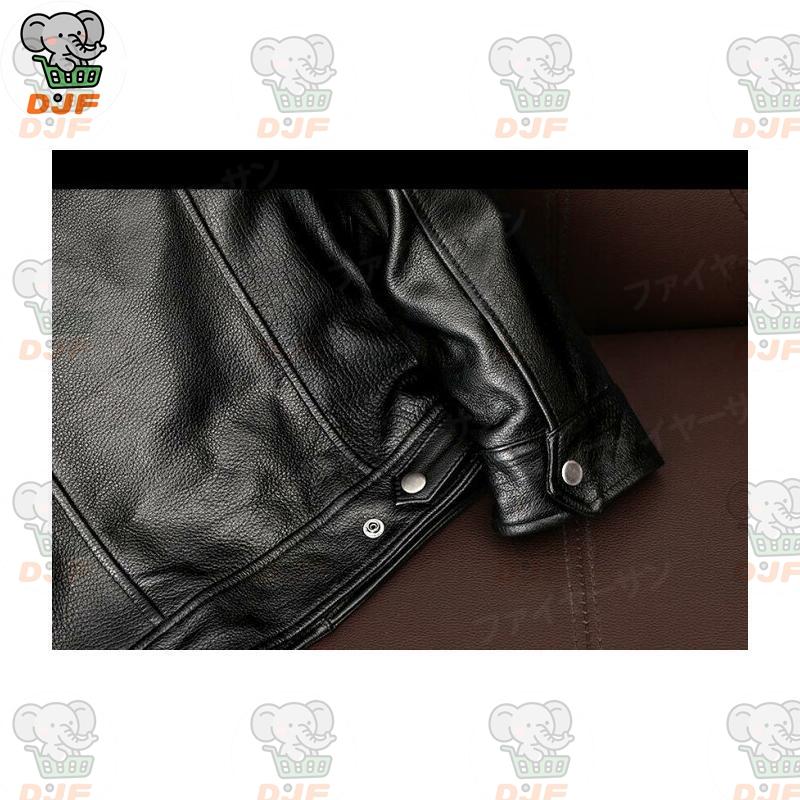 ライダース ジャケット 牛革 メンズ 本革 スジャケット トラッカージャケット バイカージャケット ピーコート 皮ジャケット ショットコート コート 立て襟 秋冬 |  | 07