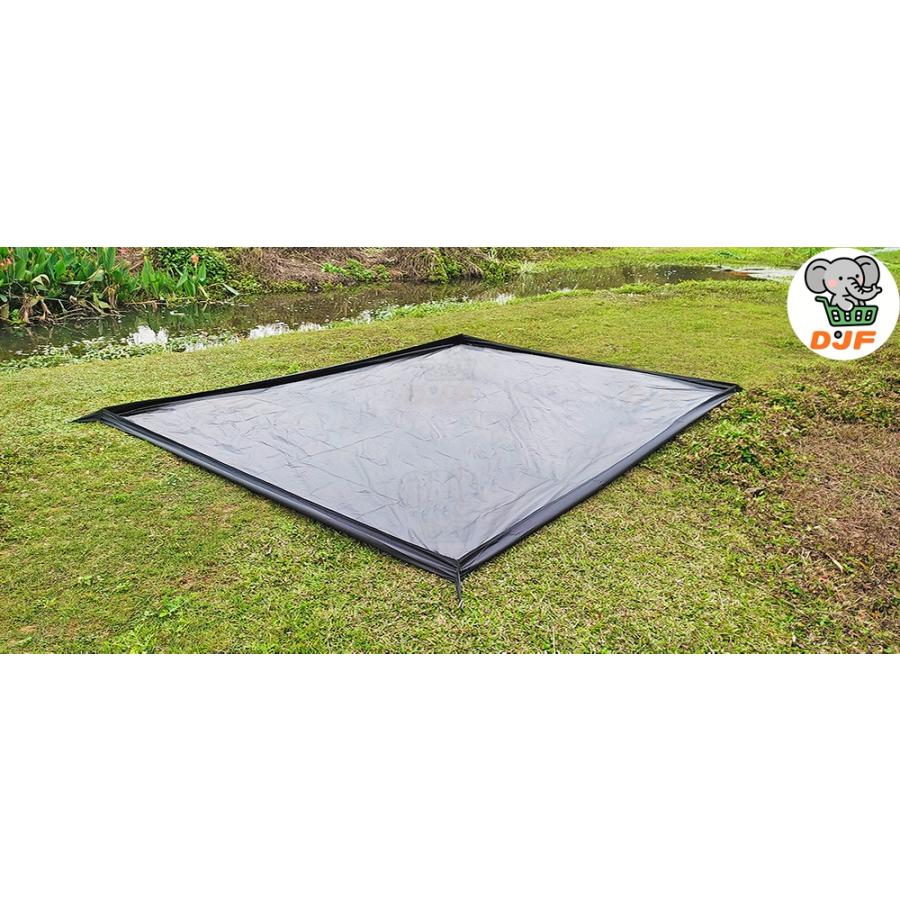 バスタブ型グランドシート テント用グランドシートバスタブフロア リビングフロアシート 耐水圧5000mm ペグ付き 収納袋付き 300×300cm |  | 06