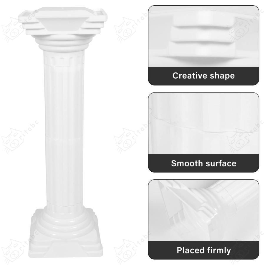 ローマの柱の植木鉢のコンテナローマの柱の植木鉢プラスチック植木鉢コリント植木鉢ローマのコラム建築彫刻のための結婚式の彫刻 |  | 07