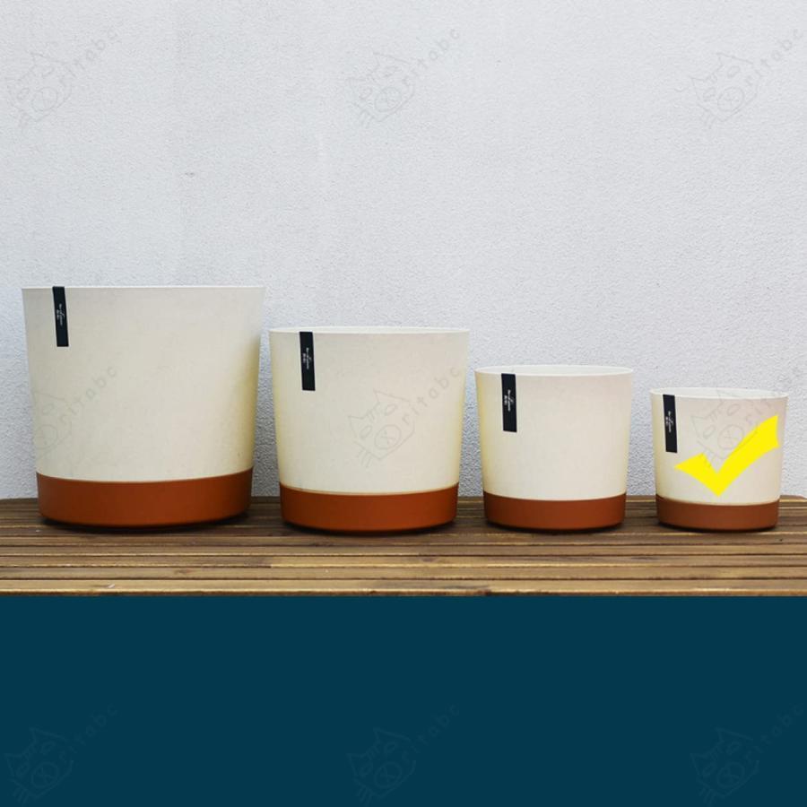 北欧 大型 プラスチック鉢 フラワーポット 植木鉢 オシャレ シンプル 樹脂製 底面給水鉢 大きい 沢山の排水穴付き L 多種サイズ/ |  | 01