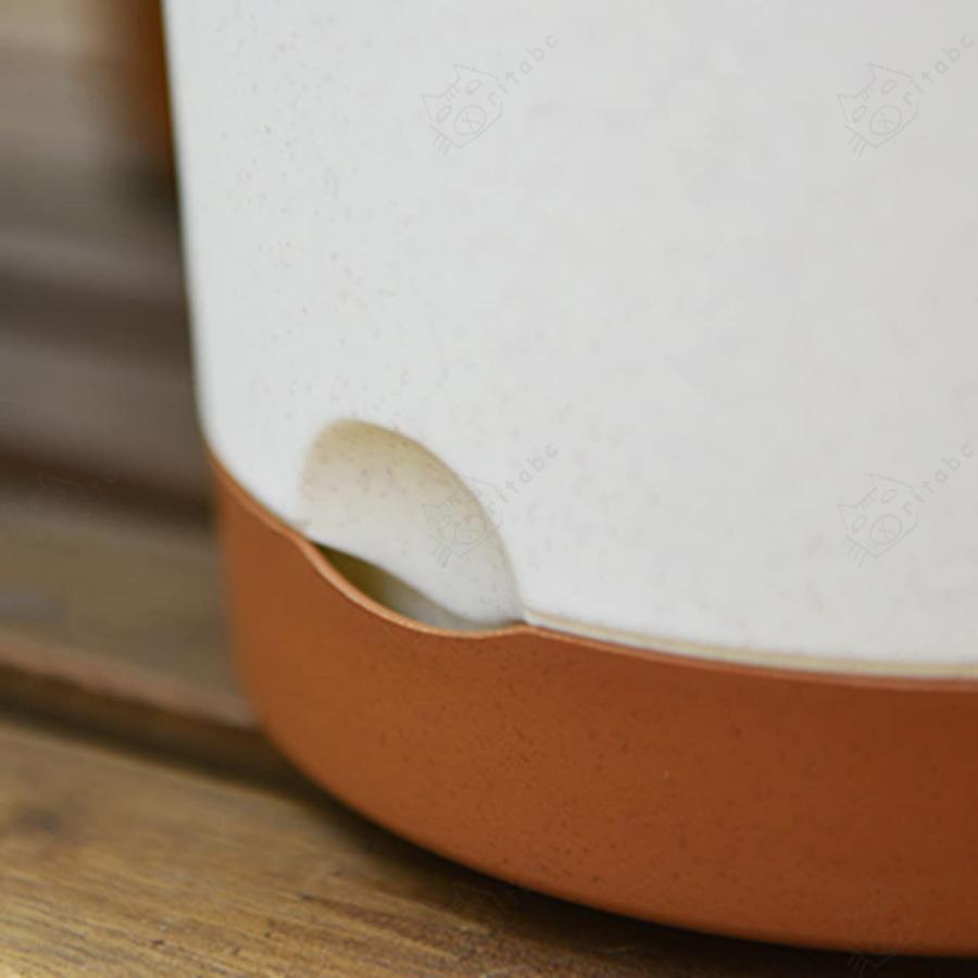 北欧 大型 プラスチック鉢 フラワーポット 植木鉢 オシャレ シンプル 樹脂製 底面給水鉢 大きい 沢山の排水穴付き L 多種サイズ/ |  | 06