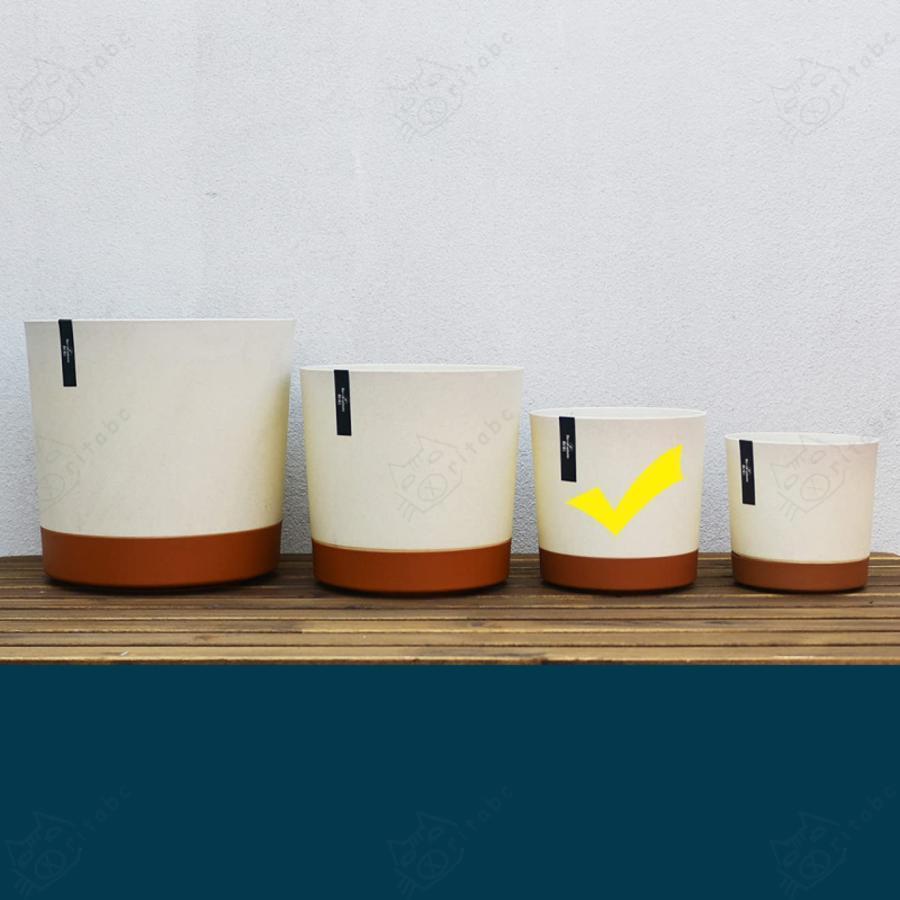 北欧 大型 プラスチック鉢 フラワーポット 植木鉢 オシャレ シンプル 樹脂製 底面給水鉢 大きい 沢山の排水穴付き L 多種サイズ/ |  | 07
