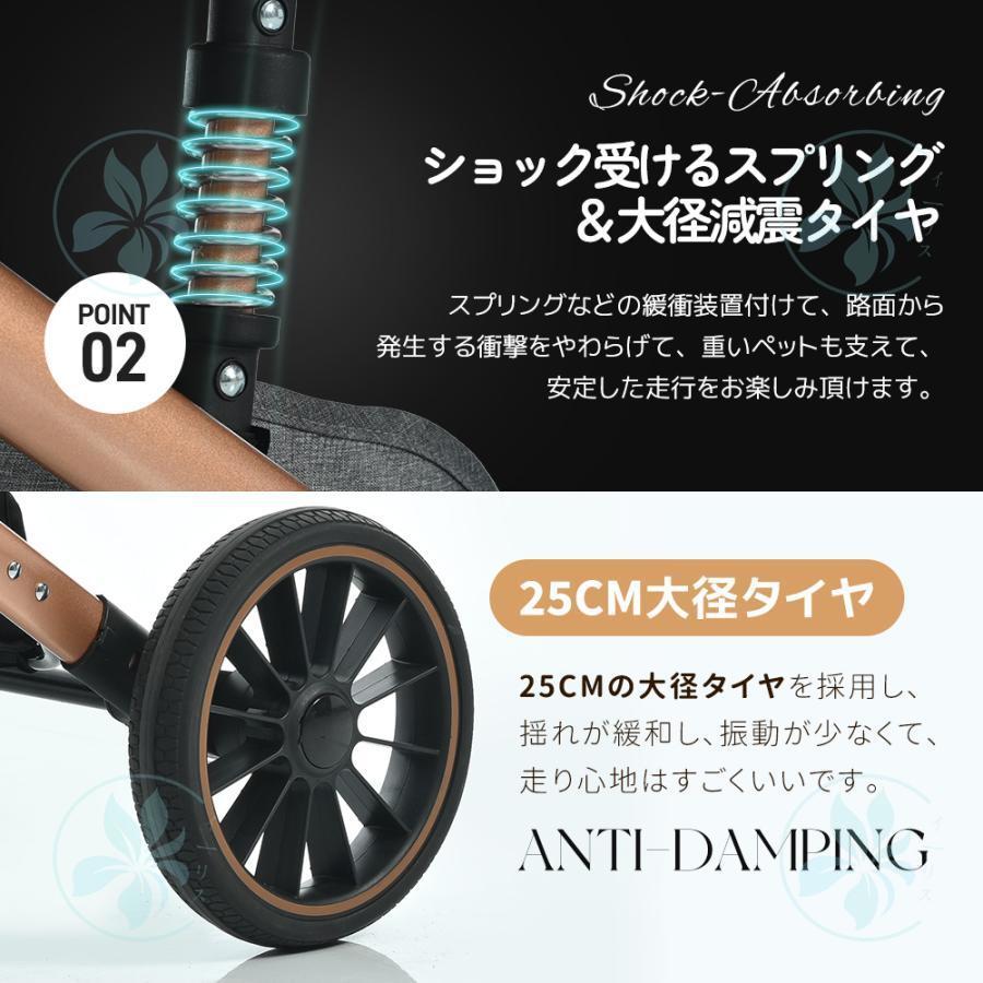 ペットカート 対面式 分離式 2way L 折りたたみ 多頭 中型犬 小型犬 フルオーペン 4輪 アルミ製 収納 軽量 ストッパー付き ダンパー付き 組立簡単 |  | 10