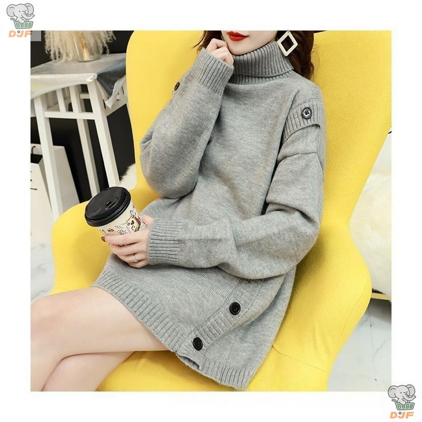 【人気商品】ニットセーター 長袖 カットソー ロングセーター ス プルオーバー レディース ソフト ハイネック カジュアル きれいめ 着痩せ 新作 秋冬 30年代 |  | 12