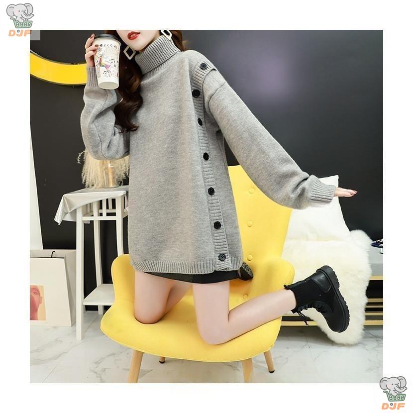 【人気商品】ニットセーター 長袖 カットソー ロングセーター ス プルオーバー レディース ソフト ハイネック カジュアル きれいめ 着痩せ 新作 秋冬 30年代 |  | 13