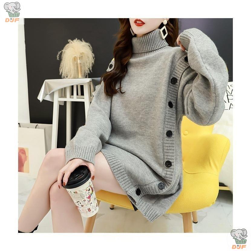 【人気商品】ニットセーター 長袖 カットソー ロングセーター ス プルオーバー レディース ソフト ハイネック カジュアル きれいめ 着痩せ 新作 秋冬 30年代 |  | 14