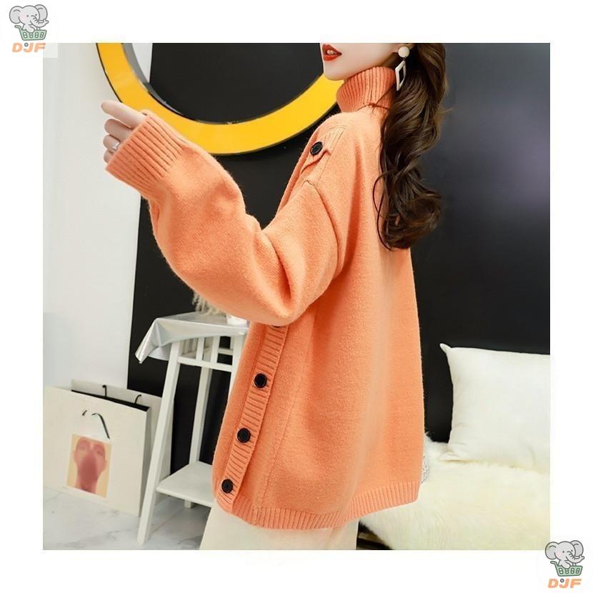 【人気商品】ニットセーター 長袖 カットソー ロングセーター ス プルオーバー レディース ソフト ハイネック カジュアル きれいめ 着痩せ 新作 秋冬 30年代 |  | 04