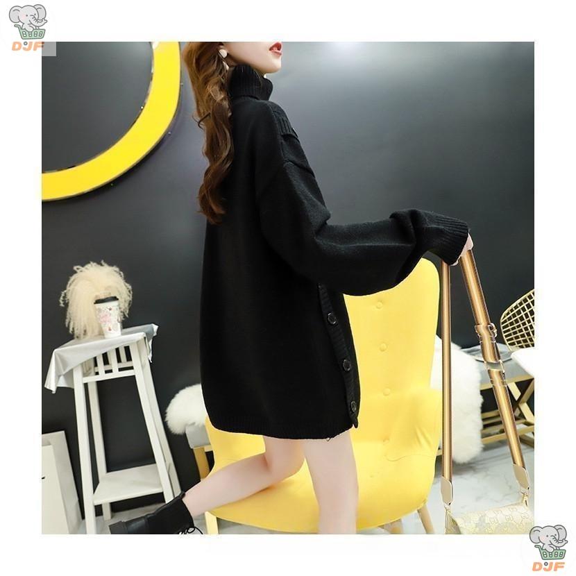 【人気商品】ニットセーター 長袖 カットソー ロングセーター ス プルオーバー レディース ソフト ハイネック カジュアル きれいめ 着痩せ 新作 秋冬 30年代 |  | 07