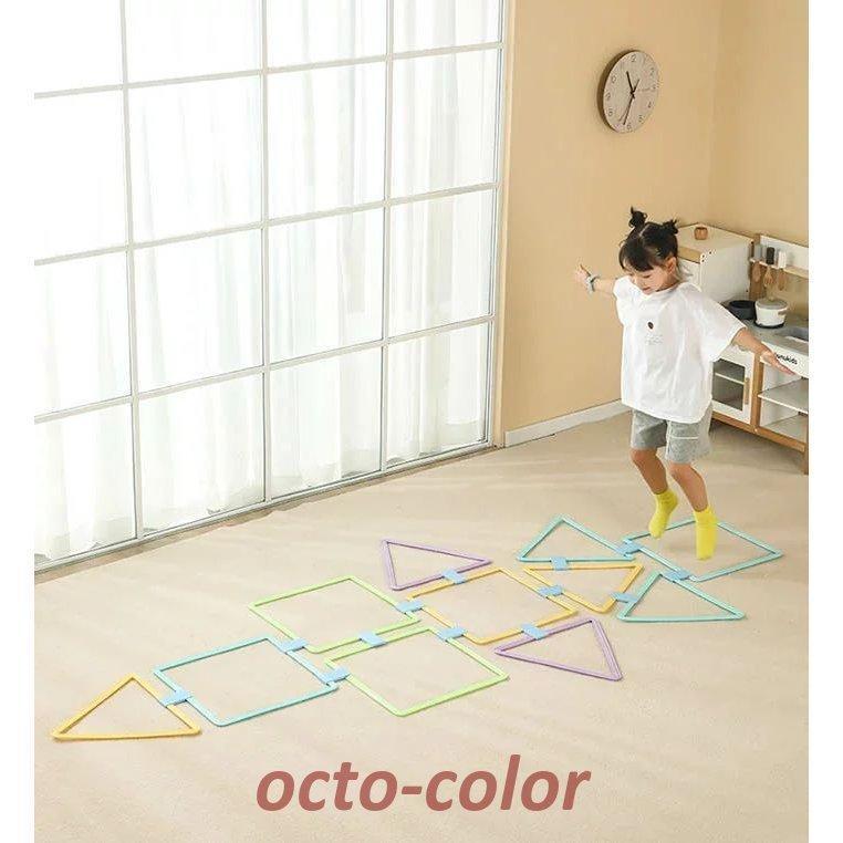 ケンケンパ リング パステル 10本セット 子供用 収納袋付き 室内遊び 外遊び 運動 おもちゃ スポーツ 玩具 フラットフープ 幼稚園 保育園 リトミック けんけんぱ |  | 15