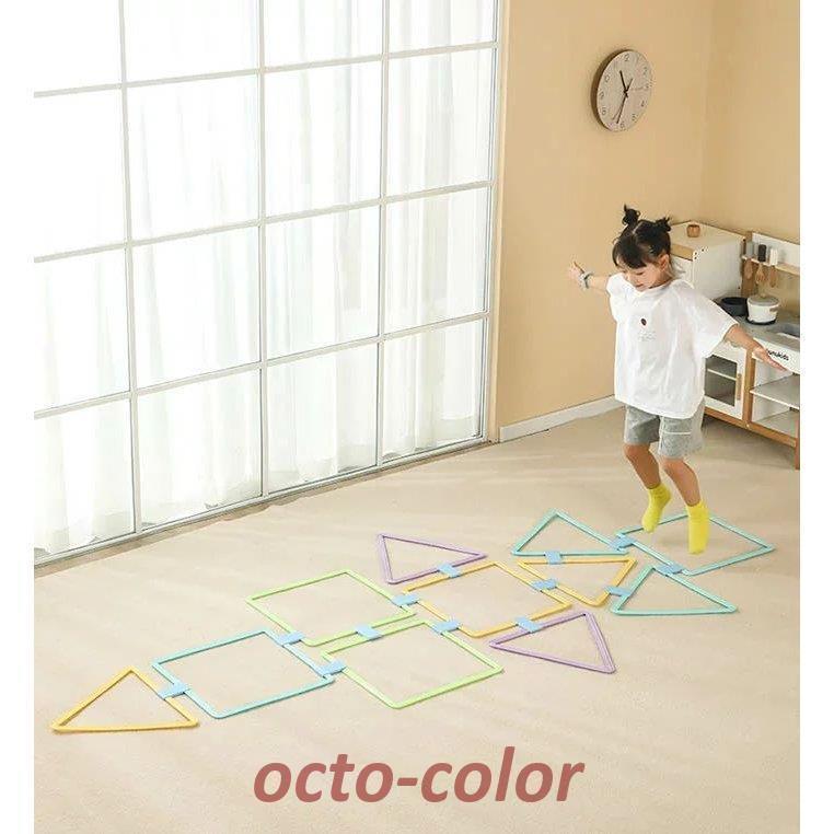 ケンケンパ リング パステル 10本セット 子供用 収納袋付き 室内遊び 外遊び 運動 おもちゃ スポーツ 玩具 フラットフープ 幼稚園 保育園 リトミック けんけんぱ |  | 01