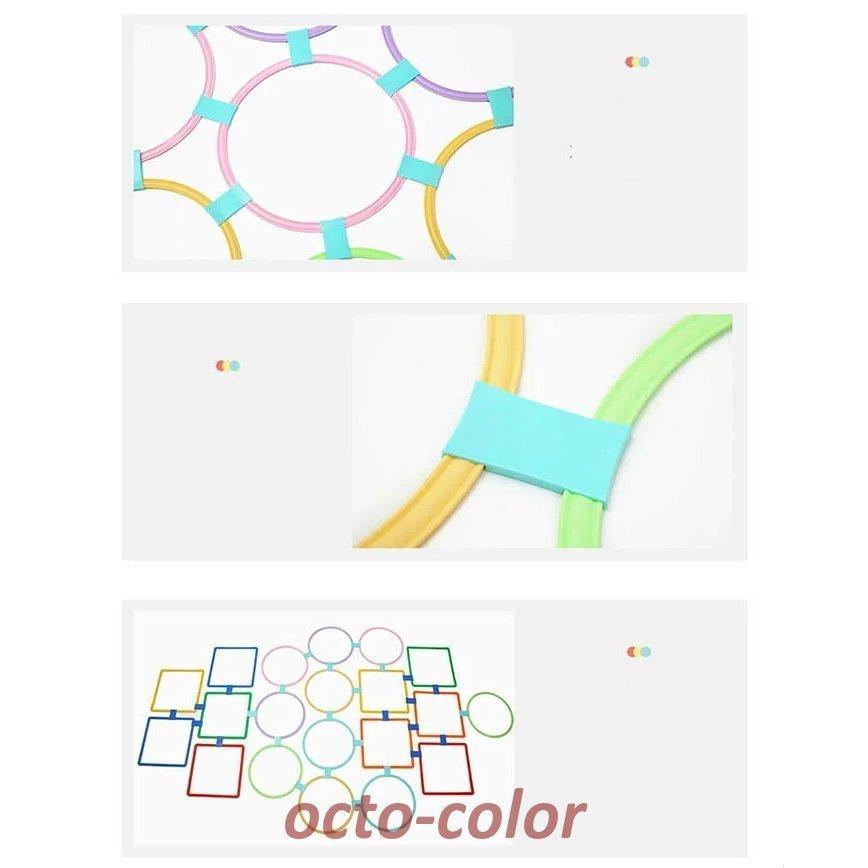ケンケンパ リング パステル 10本セット 子供用 収納袋付き 室内遊び 外遊び 運動 おもちゃ スポーツ 玩具 フラットフープ 幼稚園 保育園 リトミック けんけんぱ |  | 20