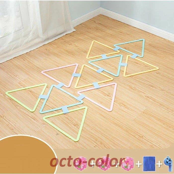 ケンケンパ リング パステル 10本セット 子供用 収納袋付き 室内遊び 外遊び 運動 おもちゃ スポーツ 玩具 フラットフープ 幼稚園 保育園 リトミック けんけんぱ |  | 07