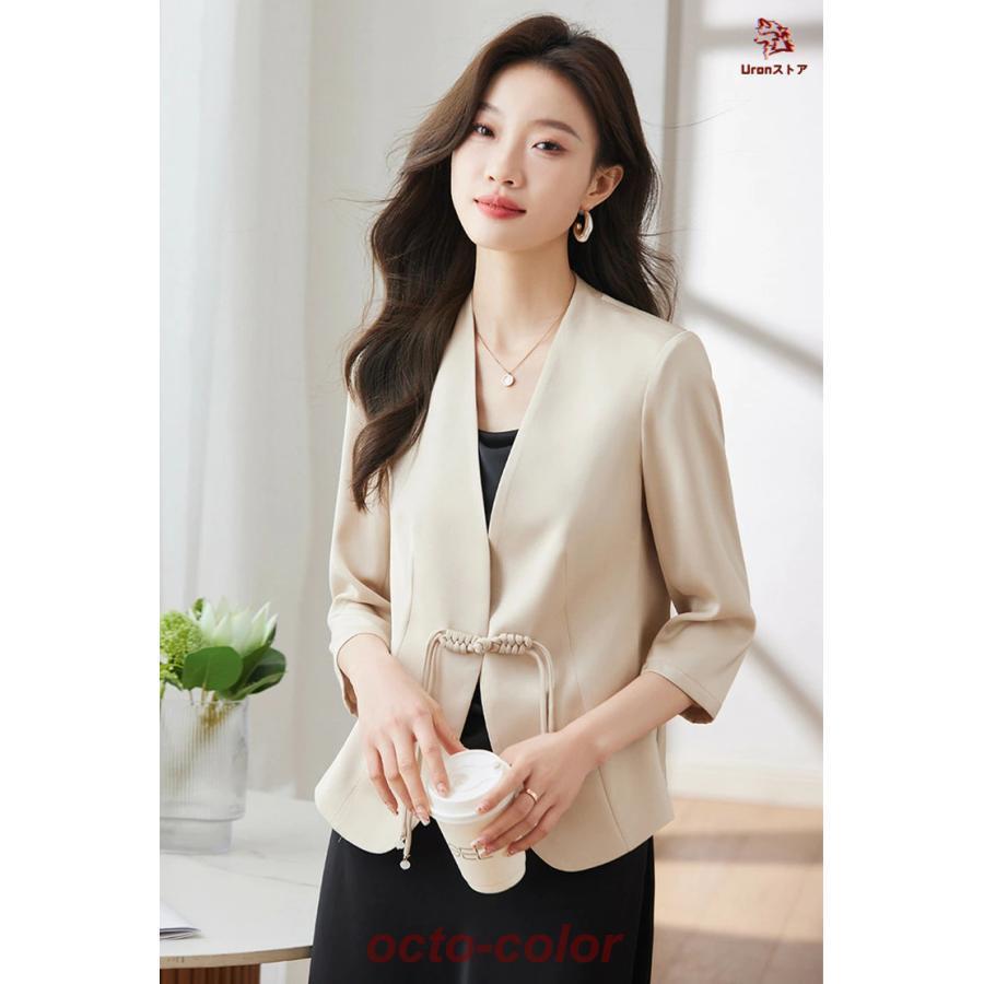 ジャケット レディース フォーマル ビジネス 夏 秋 ジャケット 大きいサイズ 面接 オフィス ママ 七五三 入学式 母の日 お宮参り ビジネス 卒園式 結婚式 入園式 |  | 06
