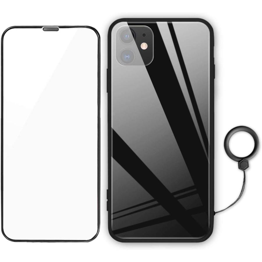 iPhone11 ケース シンプル パステルカラー かわいい おしゃれ ガラス