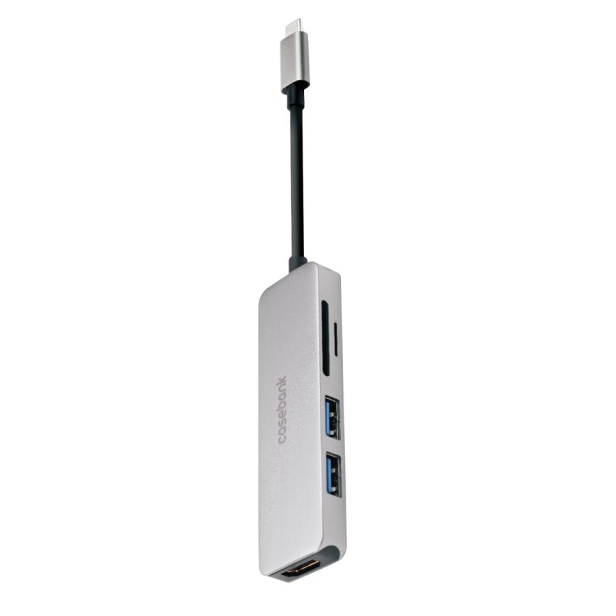 Type-Cハブ ドッキングステーション 5in1 USBハブ PD対応 HDMI 変換 TF (マイクロ SD) / SDHCカード USB ...