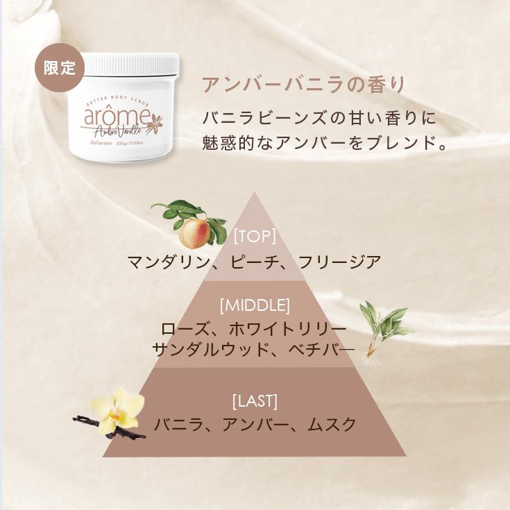 ボディスクラブ 選べる香り　300g　アンバーバニラ 金木犀  ミモザ アールグレイ 紅茶 サボン 　アローム arome | arome | 14