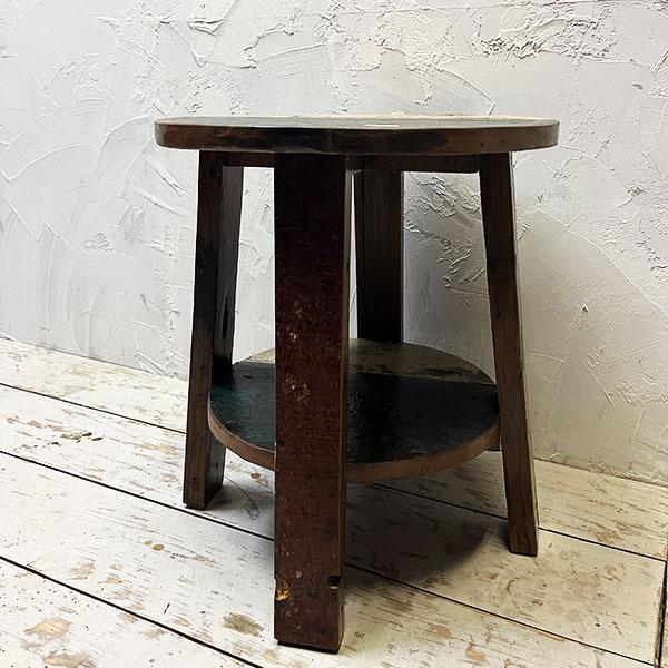 アジアン家具 オールドチーク チーク カフェテーブル コーヒーテーブル テーブル イス 丸椅子 木製 チーク 古木 腰掛け 船 |  | 03