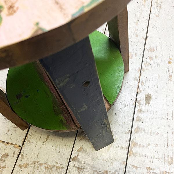 アジアン家具 オールドチーク チーク カフェテーブル コーヒーテーブル テーブル イス 丸椅子 木製 チーク 古木 腰掛け 船 |  | 03