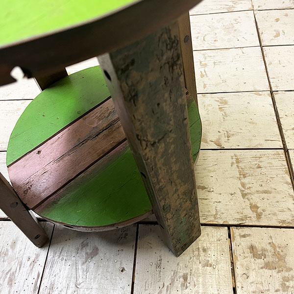 アジアン家具 オールドチーク チーク カフェテーブル コーヒーテーブル テーブル イス 丸椅子 木製 チーク 古木 腰掛け 船 |  | 04