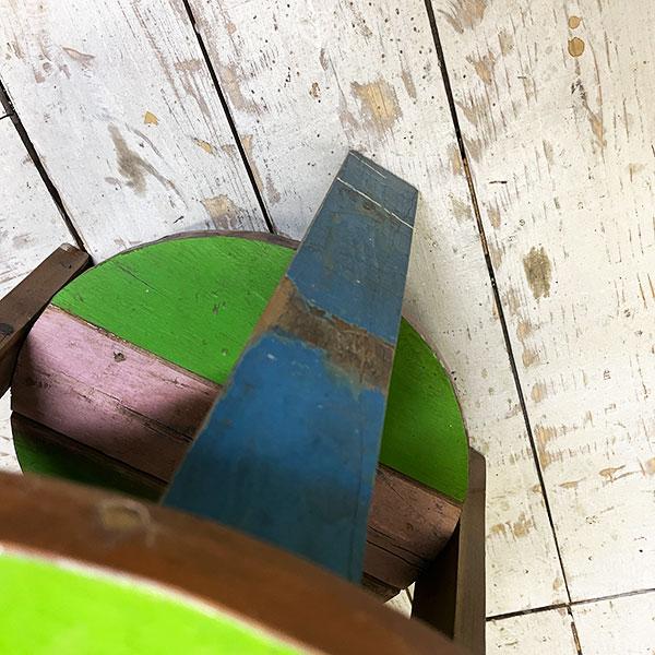 アジアン家具 オールドチーク チーク カフェテーブル コーヒーテーブル テーブル イス 丸椅子 木製 チーク 古木 腰掛け 船 |  | 06