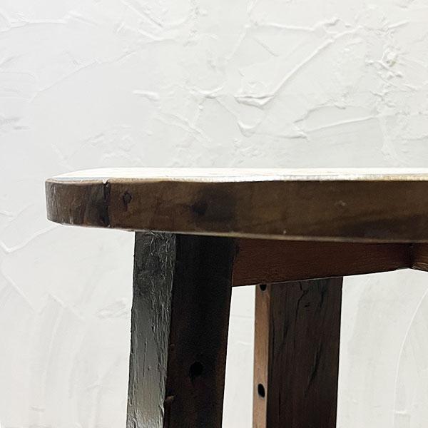 アジアン家具 オールドチーク チーク カフェテーブル コーヒーテーブル テーブル イス 丸椅子 木製 チーク 古木 腰掛け 船 |  | 05