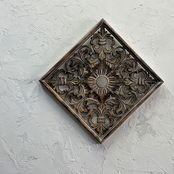 アジアン レリーフ 40cm MDF 木彫り 彫刻 花 壁掛け 壁飾り 壁 アジアン レリーフ 40cm MDF 木彫り 彫刻 花 壁掛け 壁飾り 壁