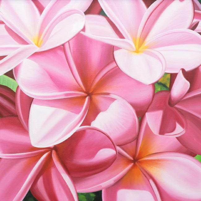 絵画 バリ絵画 花 プルメリア フランジパニ 額入り 額付 パネルアート モダンアート アートフレーム 壁掛け 壁飾り |  | 01