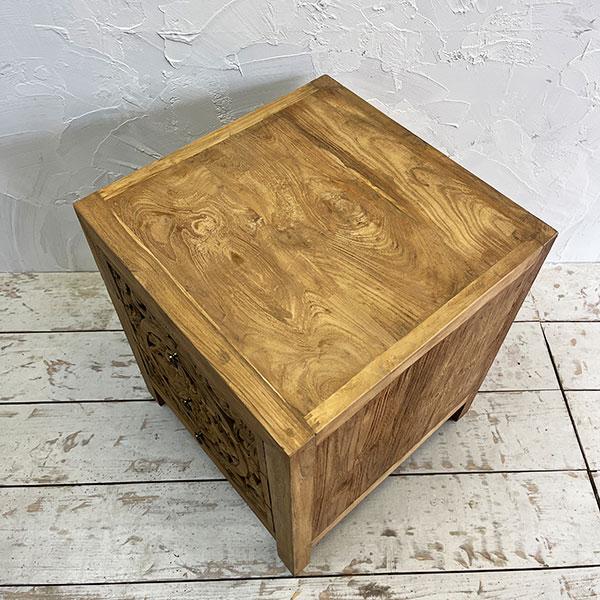 アジアン 家具 チェスト 引き出し収納 木製 アンティーク オールドチーク チーク  コンソール シェルフ 収納棚 古木 無垢 天然木 おしゃれ |  | 03