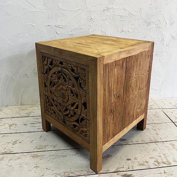 アジアン 家具 チェスト 引き出し収納 木製 アンティーク オールドチーク チーク  コンソール シェルフ 収納棚 古木 無垢 天然木 おしゃれ |  | 07