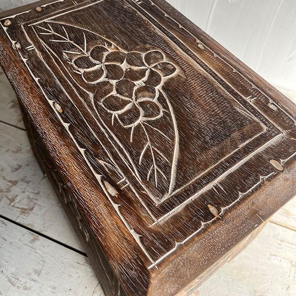 アジアン家具 収納スツール 収納ボックス プルメリア アウトレット