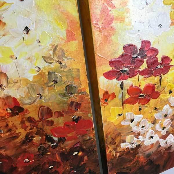 絵画 バリ絵画 アートフラワー 花 リゾート アジアン 絵画 アート パネル モダン アートフレーム 壁掛け 壁飾り |  | 02