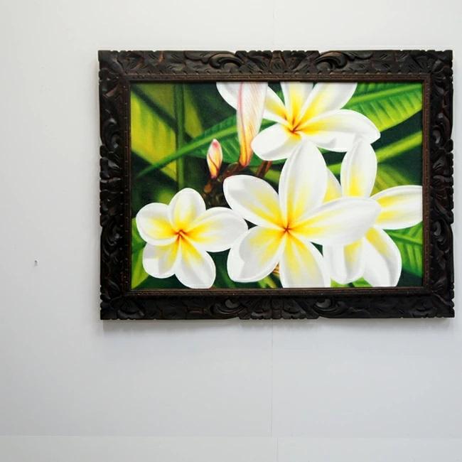 絵画 バリ絵画 花 プルメリア フランジパニ 額入り 額付 パネルアート モダンアート アートフレーム 壁掛け 壁飾り |  | 03
