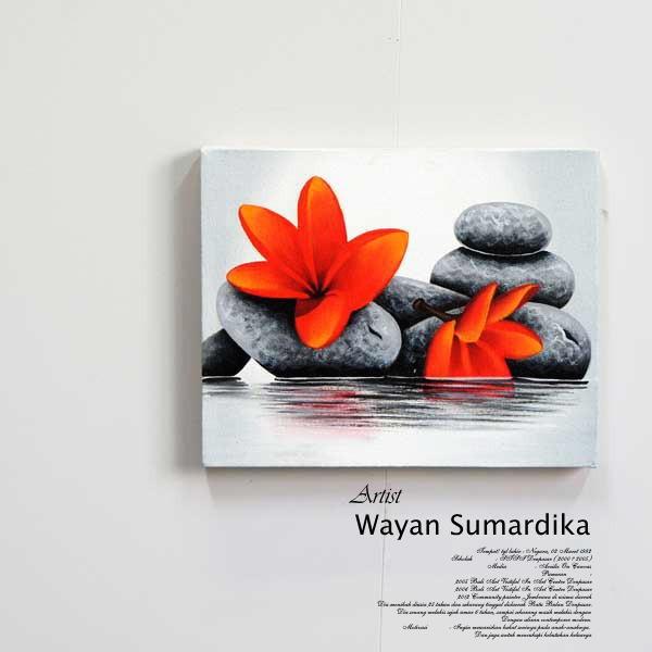 絵画 バリ絵画 アートフラワー42k 花 プルメリア フランジパニ パネルアート モダンアート アートフレーム 壁掛け 壁飾り | 