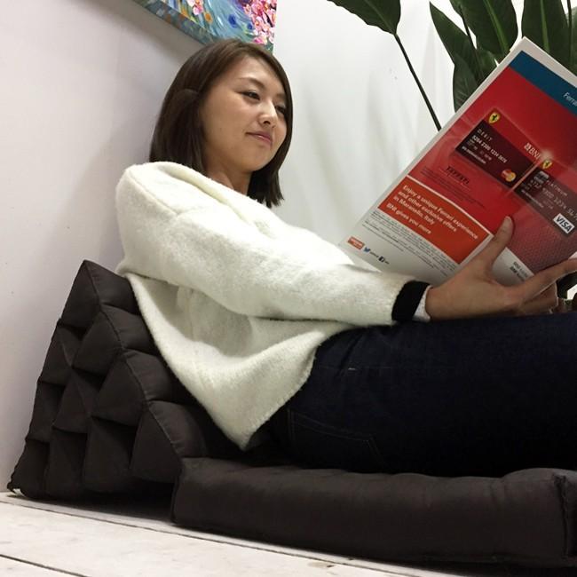 三角枕 タイ 三角 クッション 枕 4段 マット3枚(無地 リボン 座椅子 昼寝 ごろ寝) |  | 20