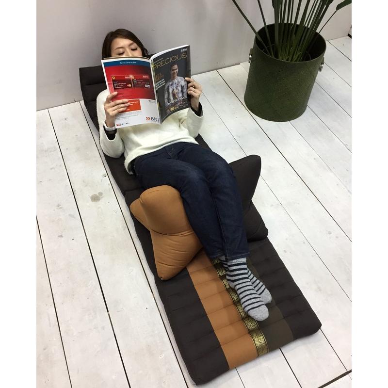 三角枕 タイ 三角 クッション 枕 4段 マット3枚(無地 リボン 座椅子 昼寝 ごろ寝) |  | 18