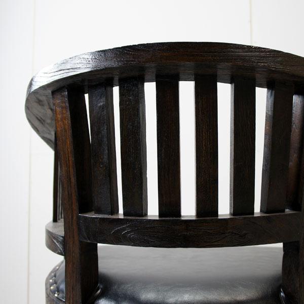 オールドチーク ダイニングチェア 肘掛 アジアン 家具 椅子 古木 木製 アンティーク 無垢 イス レザー モダン おしゃれ |  | 06
