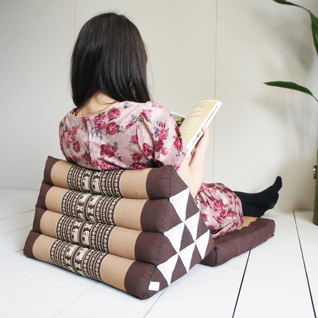 三角枕 三角クッション 三角ソファ 4段 マット1枚 象柄 花柄 座椅子 昼寝 ごろ寝 アジアン |  | 21