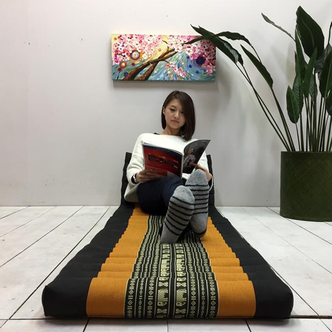 【ナナマフタページ】タイ　三角枕　お昼寝枕　ブルー・グリーン系 楽天市場】三角枕△タイの通販