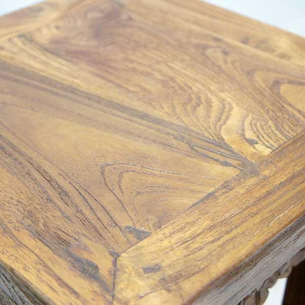 アジアン家具 オールドチーク チーク 椅子 スツール 花台 ラック 飾り台 古木 木製 アンティーク 無垢 イス おしゃれ |  | 06