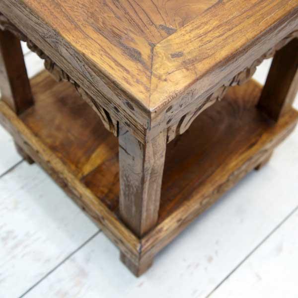 アジアン家具 オールドチーク チーク 椅子 スツール 花台 ラック 飾り台 古木 木製 アンティーク 無垢 イス おしゃれ |  | 03