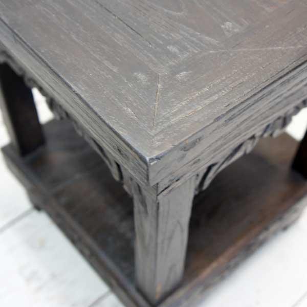 アジアン家具 オールドチーク チーク 椅子 スツール 花台 ラック 飾り台 古木 木製 アンティーク 無垢 イス おしゃれ |  | 04