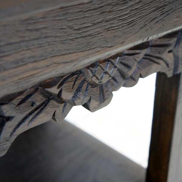 アジアン家具 オールドチーク チーク 椅子 スツール 花台 ラック 飾り台 古木 木製 アンティーク 無垢 イス おしゃれ |  | 06