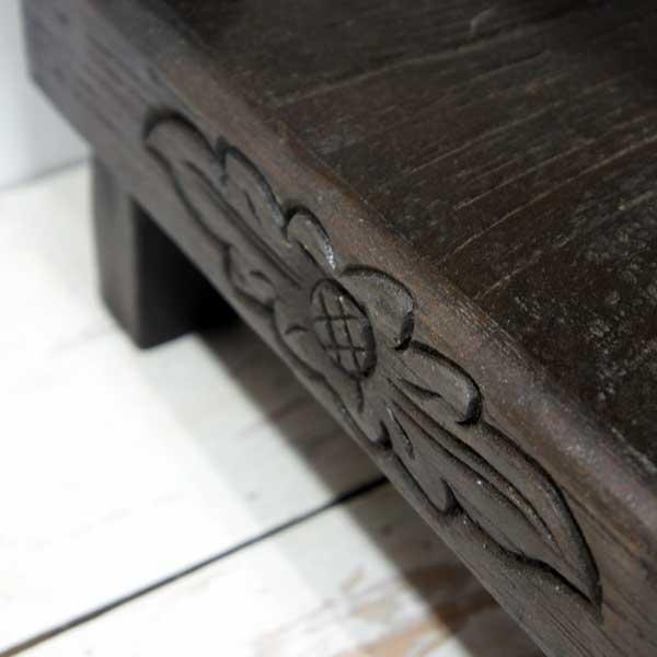 アジアン家具 オールドチーク チーク 椅子 スツール 花台 ラック 飾り台 古木 木製 アンティーク 無垢 イス おしゃれ |  | 07