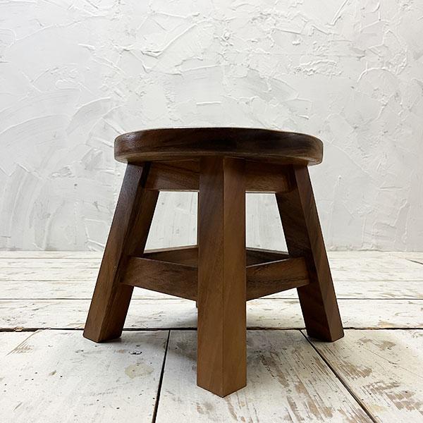 アジアン家具 ウッドスツール ミニスツール 椅子 丸椅子 ユニコーン 子供用 作業用 アンティーク 玄関椅子 花台 玄関 いす イス おしゃれ |  | 02