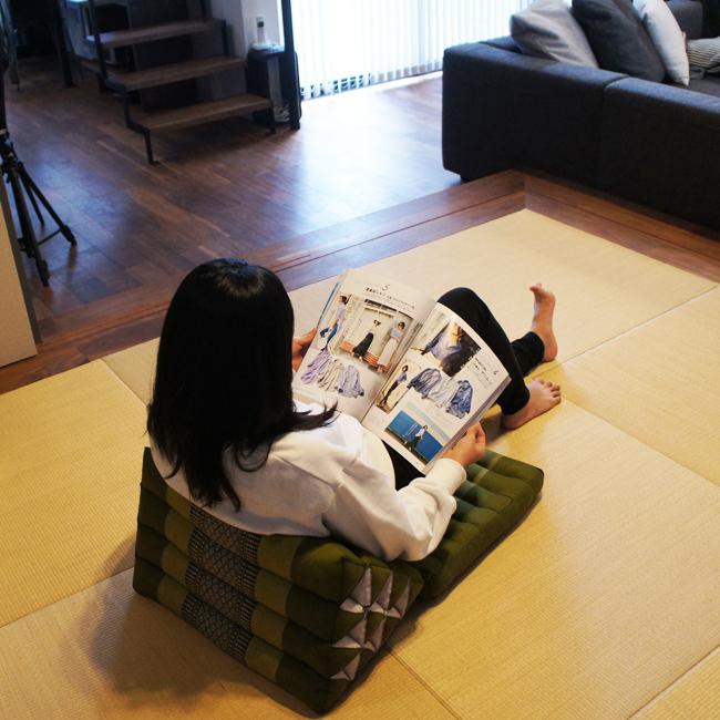 三角枕 三角クッション 三角ソファ 4段 マット1枚 花柄 紫 座椅子 昼寝 ごろ寝 キャンプ アジアン |  | 08