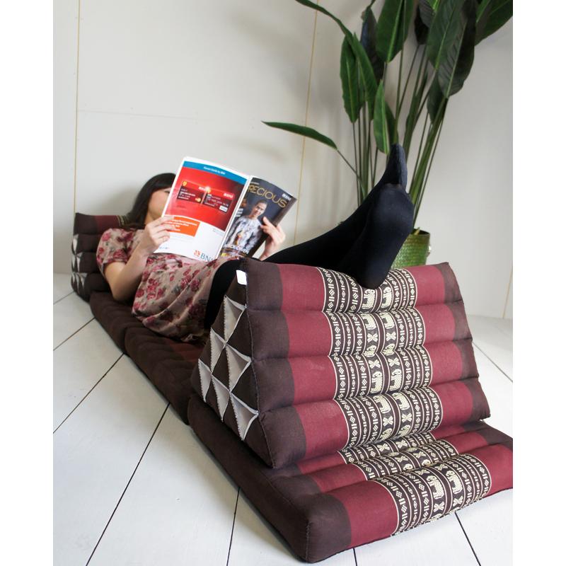 三角枕 三角 クッション 4段 花柄 レンガ ( 背もたれクッション 足置きクッション 足枕 読書枕 腰痛 ホテル アジアン ) |  | 09